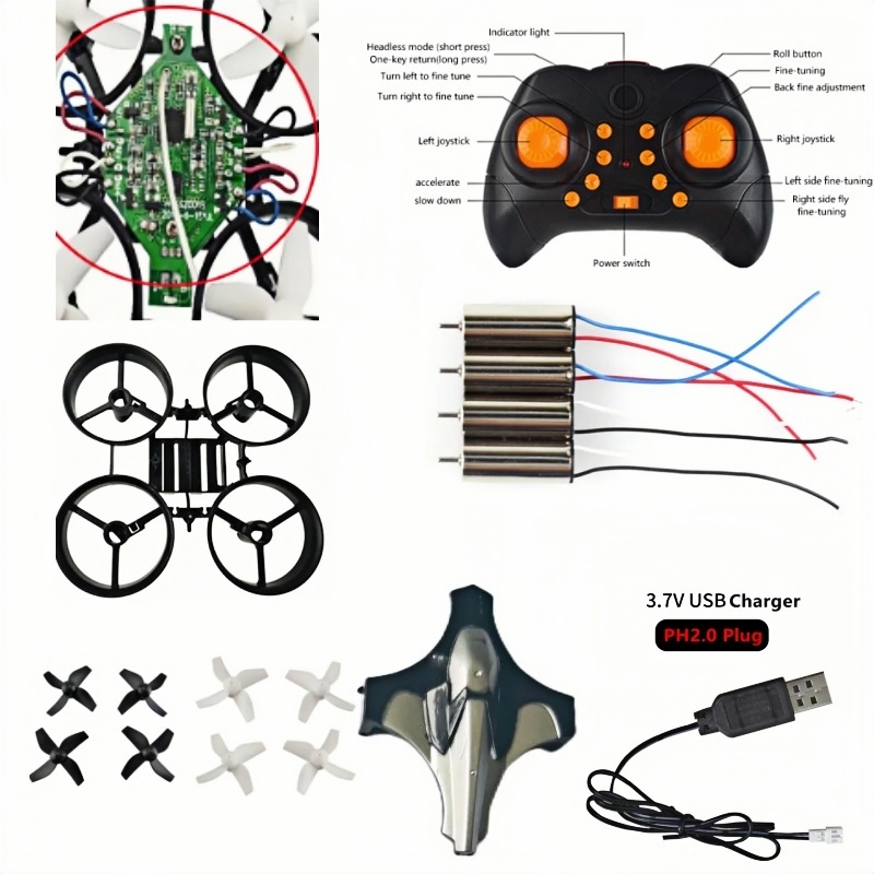 ชุดโดรน DIY ครบชุด 2.4G 6Axis  - Drone Battery Adapter บทวิจารณ์และราคา