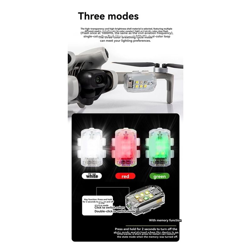 ABZZ-ไฟ LED สำหรับโดรน DJI ไฟส - Drone Strobe Light บทวิจารณ์และราคา