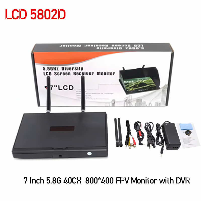 5.8G FPV DVR LS5802D จอ LCD ขน - Drone Controller Screen บทวิจารณ์และราคา